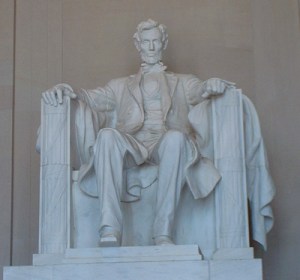 Lincoln statue at the Lincoln Memorial