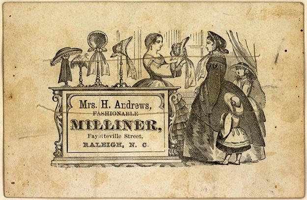 Willian's of Pennsylvania Avenue, Washington's best known milliner at the time, made Mary Todd Lincoln's bonnets. Unfortunately, he also made bonnets for Mrs. Horatio Taft.