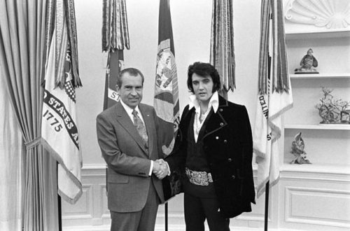 President Richard Nixon received Elvis Presley in the Oval Office, Dec. 21, 1970