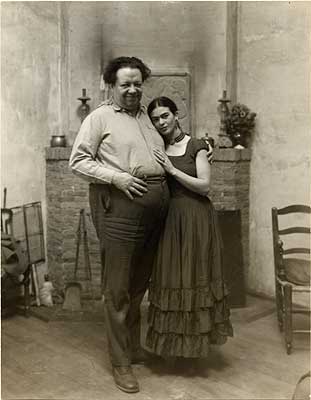 Artists Diego Rivera and Frida Kahlo