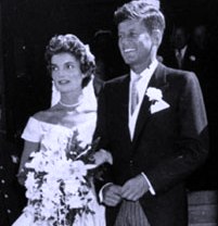 They were married on September 12, 1953, at St. Mary's Church in Newport, Rhode Island. The wedding was performed by Archbishop Richard Cushing. The wedding was considered the social event of the season with an estimated 700 guests at the ceremony and 900 at the lavish reception that followed at Hammersmith Farm.