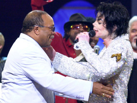 Quincy Jones with Michael Jackson 2001