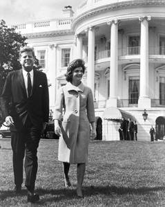 American Royalty: President John and Jackie Kennedy stroll the White House grounds.