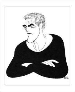 Paul Newman, drawing by Al Hirschfeld