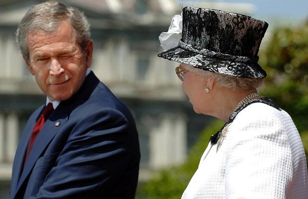 The Queen with President George W. Bush in 2003