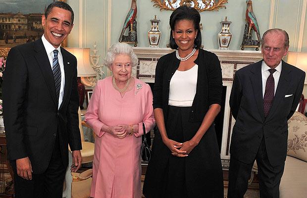 The Queen with President Barack Obama in 2009
