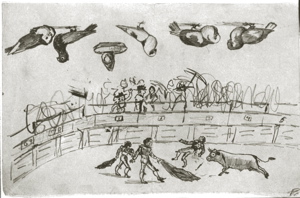 image 2 Bullfight and Pigeons 1890