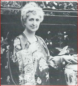 Clarissa Miller, Agatha Christie's mother, at her home in Torquay, England, before the start of the First World War (1914)