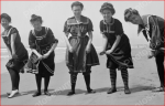 Women Wringing our Swimsuits ca. 1905