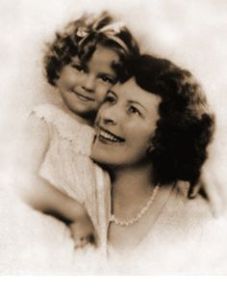 Shirley Temple with her mother Gertrude