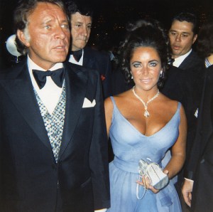 Richard Burton and Elizabeth Taylor arrive at the 1970 Academy Awards. Burton was nominated for Best Actor in "Anne of a Thousand Days" but did not win.