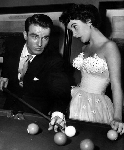 Elizabeth Taylor and Montgomery Clift in "A Place in the Sun." (1952)