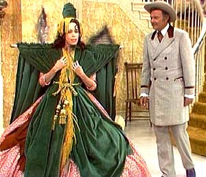 Carol Burnett and Harvey Korman as "Starlet and Ratt" in comic sketch, "Went With the Wind." (1976)
