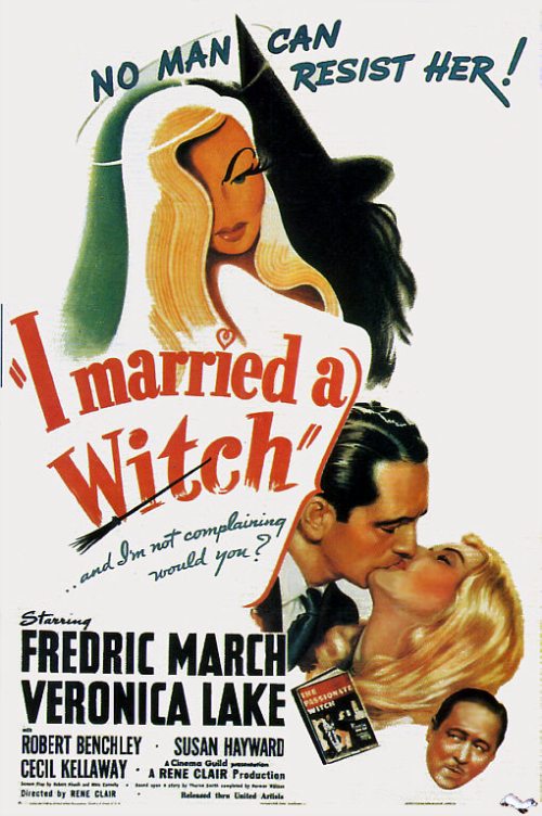 In filming "I Married a Witch," Veronica Lake played tricks on Frederic March, because she hated him, like kneeing him in the groin during a tender scene while the cameras were rolling.
