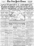 NYT headline Pearl&nbsp;Harbor